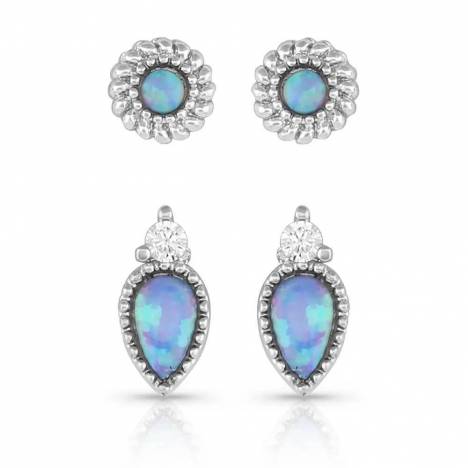 Montana Silversmiths Charming Duo Opal Earrings