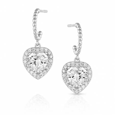 Montana Silversmiths Queen of Hearts Crystal Earrings