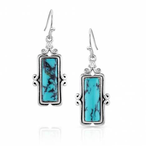 Montana Silversmiths Looking Glass Turquoise Earrings