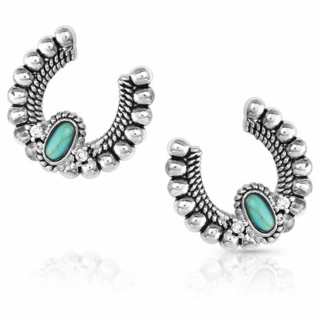 Montana Silversmiths Lucky Roads Turquoise Earrings