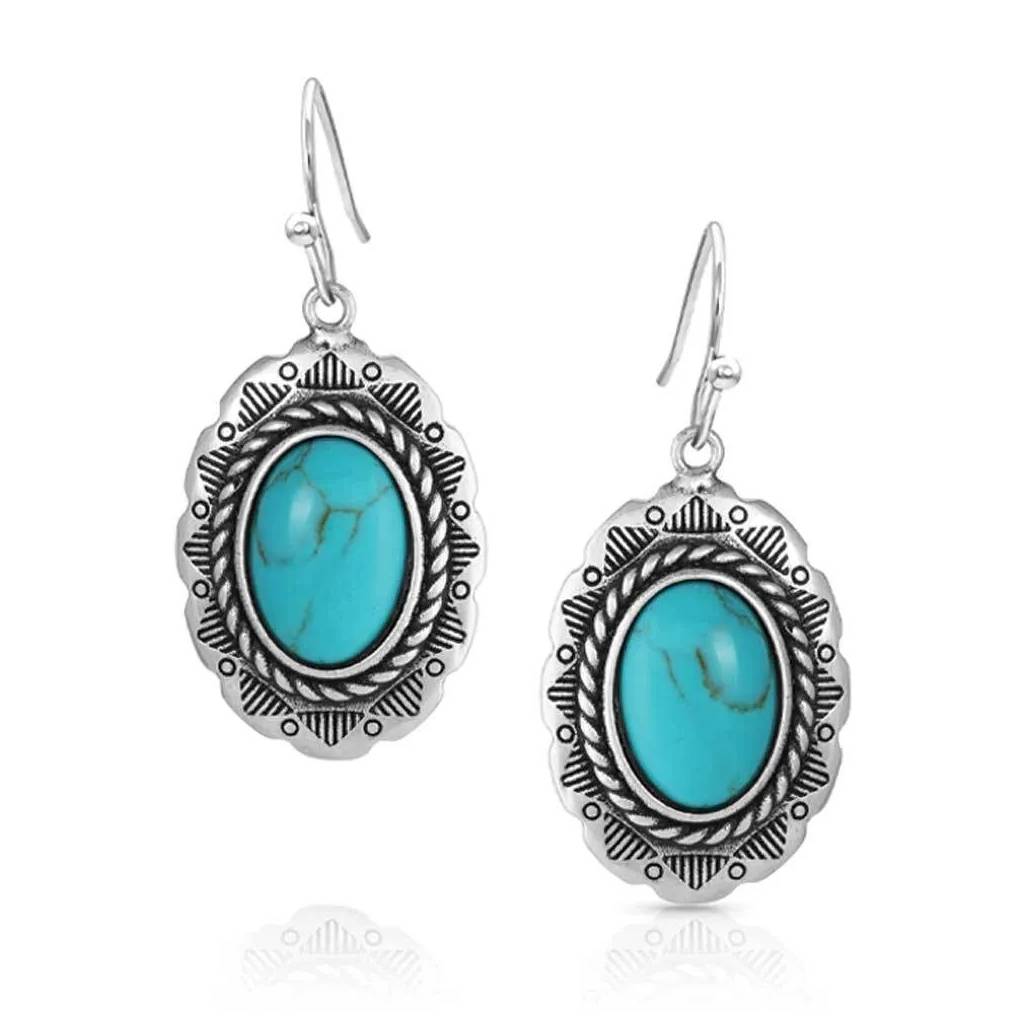 Montana Silversmiths Into the Blue Turquoise Earrings