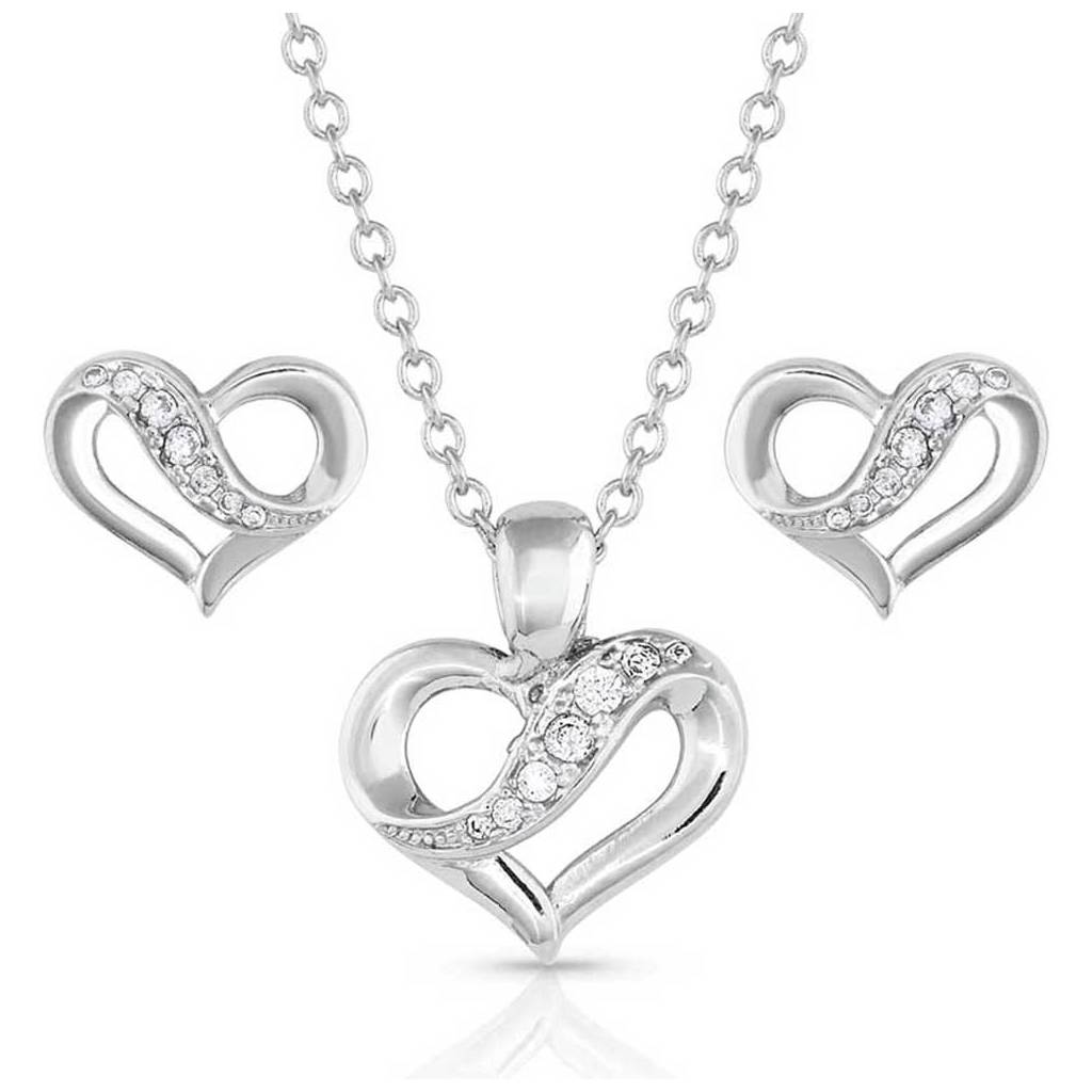 Montana Silversmiths Ribbon Round My Heart Jewelry Set