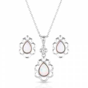 Montana Silversmiths Mystic Snowdrop Opal Jewelry Set