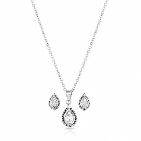 Montana Silversmiths First Light Crystal Teardrop Jewelry Set