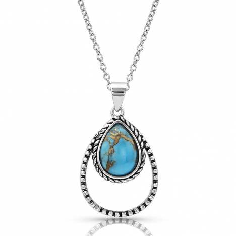 Montana Silversmiths Double Rope Turquoise Necklace