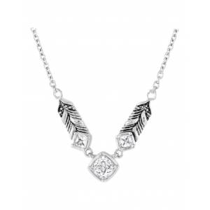 Montana Silversmiths Sparkling Herringbone Crystal Necklace