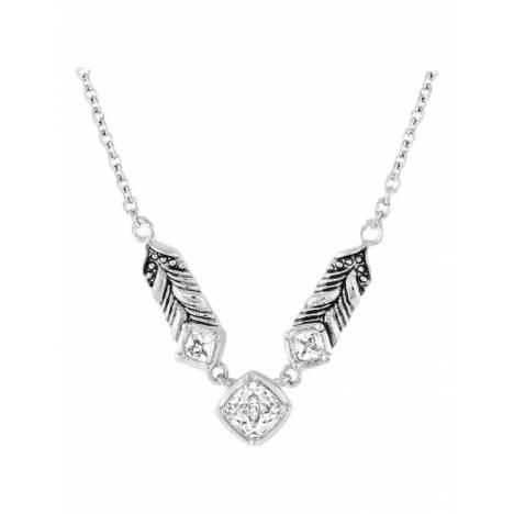 Montana Silversmiths Sparkling Herringbone Crystal Necklace
