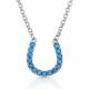 Montana Silversmiths Waters Luck Horseshoe Opal Necklace