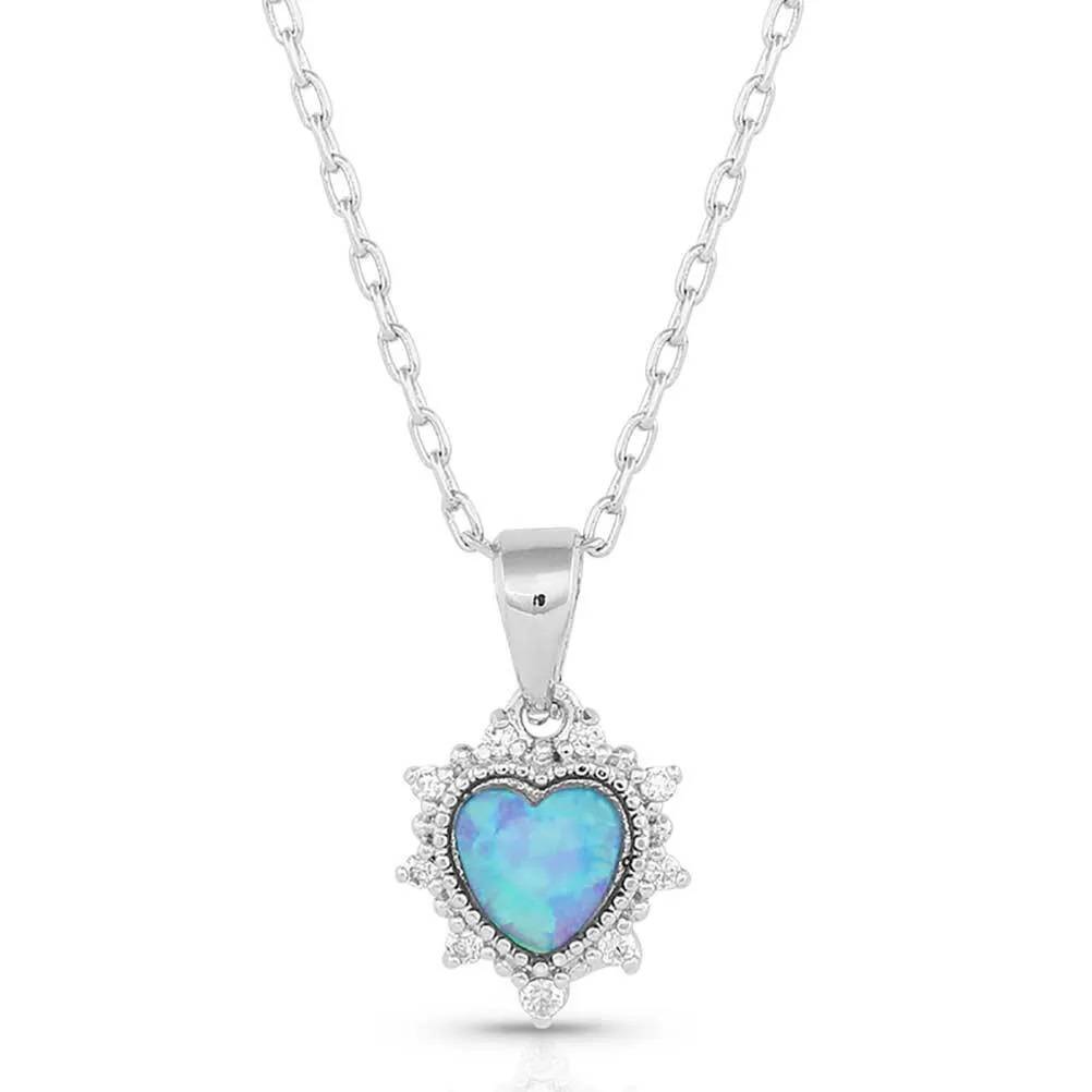 Montana Silversmiths Royal Heart Opal Necklace