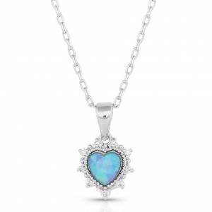 Montana Silversmiths Royal Heart Opal Necklace