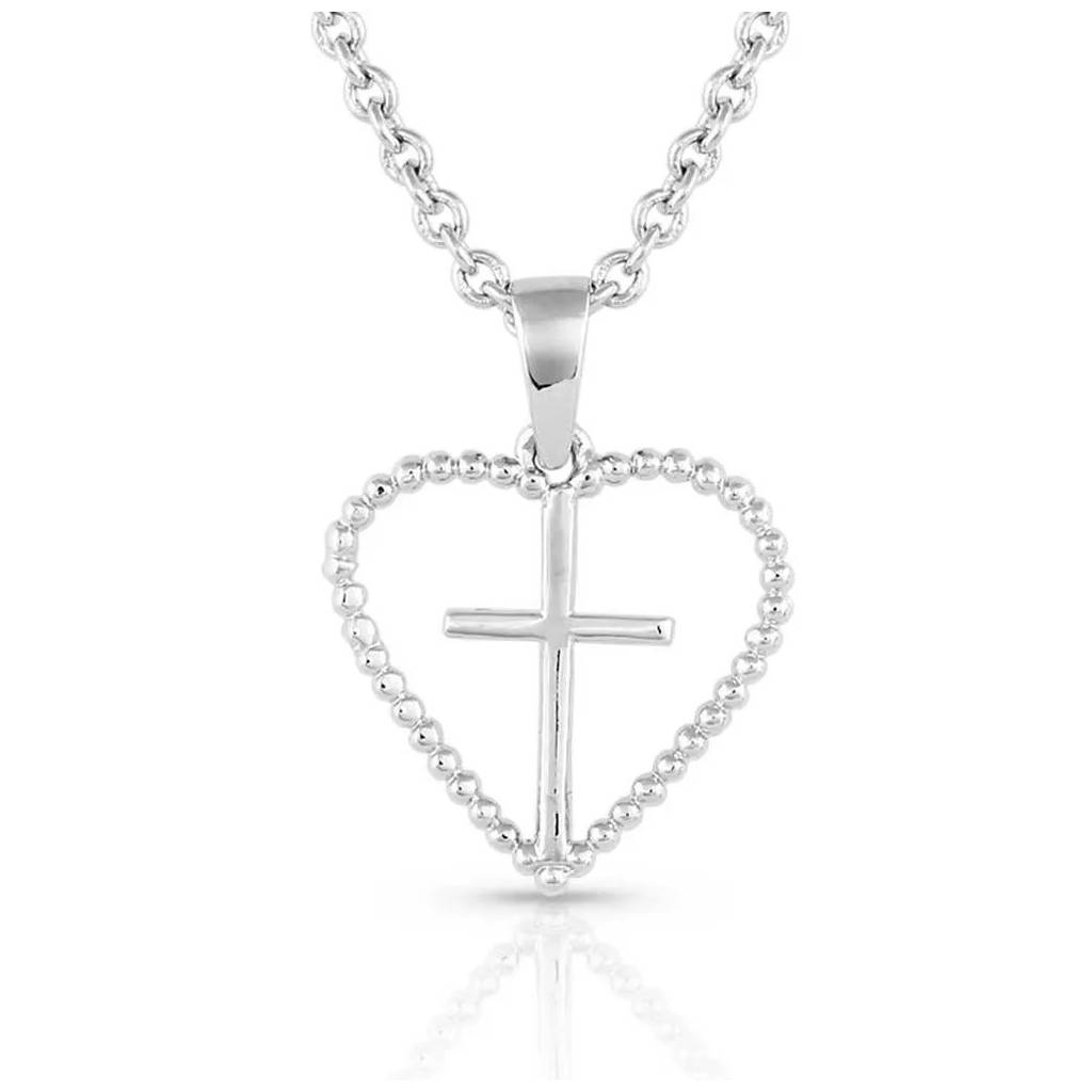 Montana Silversmiths Faith Within Heart Necklace