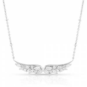 Montana Silversmiths Guardian Wings Crystal Necklace
