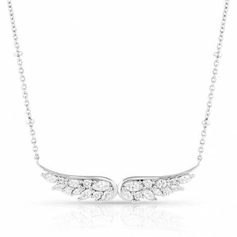 Montana Silversmiths Guardian Wings Crystal Necklace