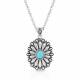 Montana Silversmiths Sunflower Concho Turquoise Necklace