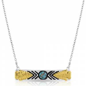 Montana Silversmiths Southwest Nights Arrowhead Turquoise Necklace