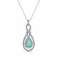 Montana Silversmiths Bowline Knot Turquoise Necklace