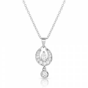 Montana Silversmiths Frozen Dew Drops Crystal Necklace