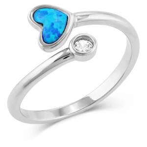 Montana Silversmiths Hidden Lake Glacial Pools Opal Wrap Ring