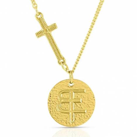 Montana Silversmiths Everlasting Faith Warrior Collections Gold Necklace
