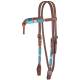 Circle Y Futurity Turquiose Roundup Browband Headstall