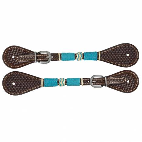 Circle Y Turquiose Round Up Spur Straps