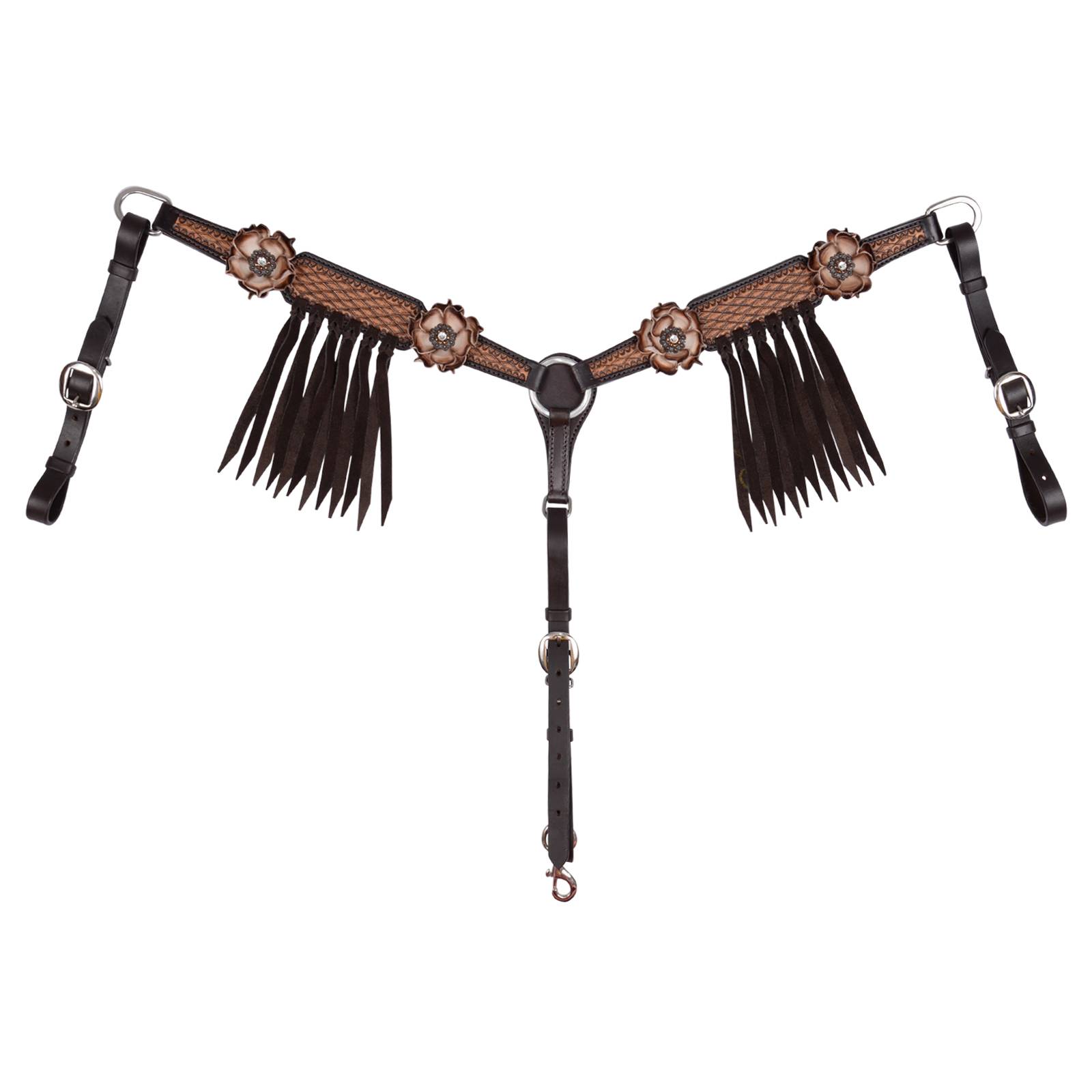 Circle Y Dusty Rose Vintage Breast Collar