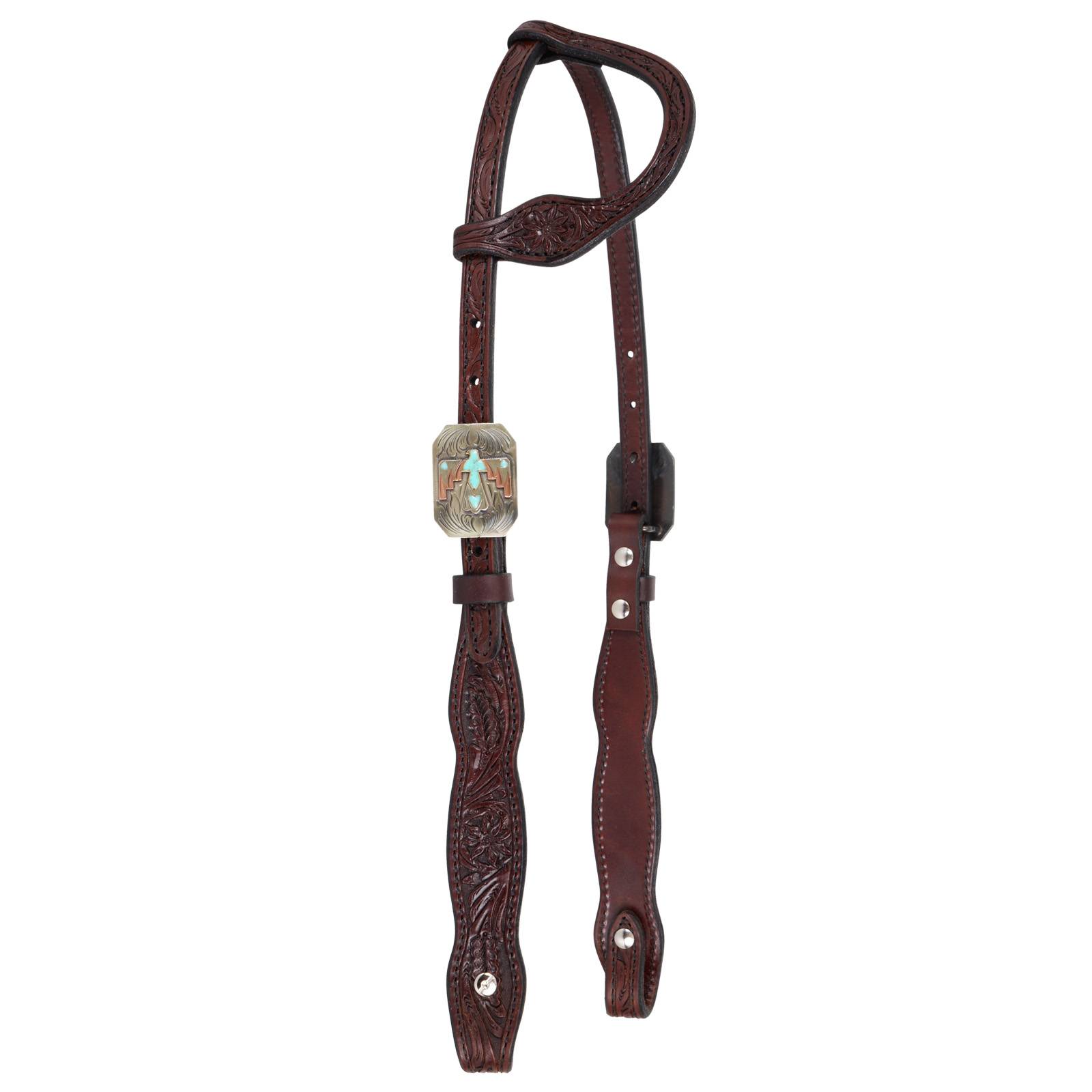 Circle Y Great Oaks One Ear 5/8" Shaped Headstall