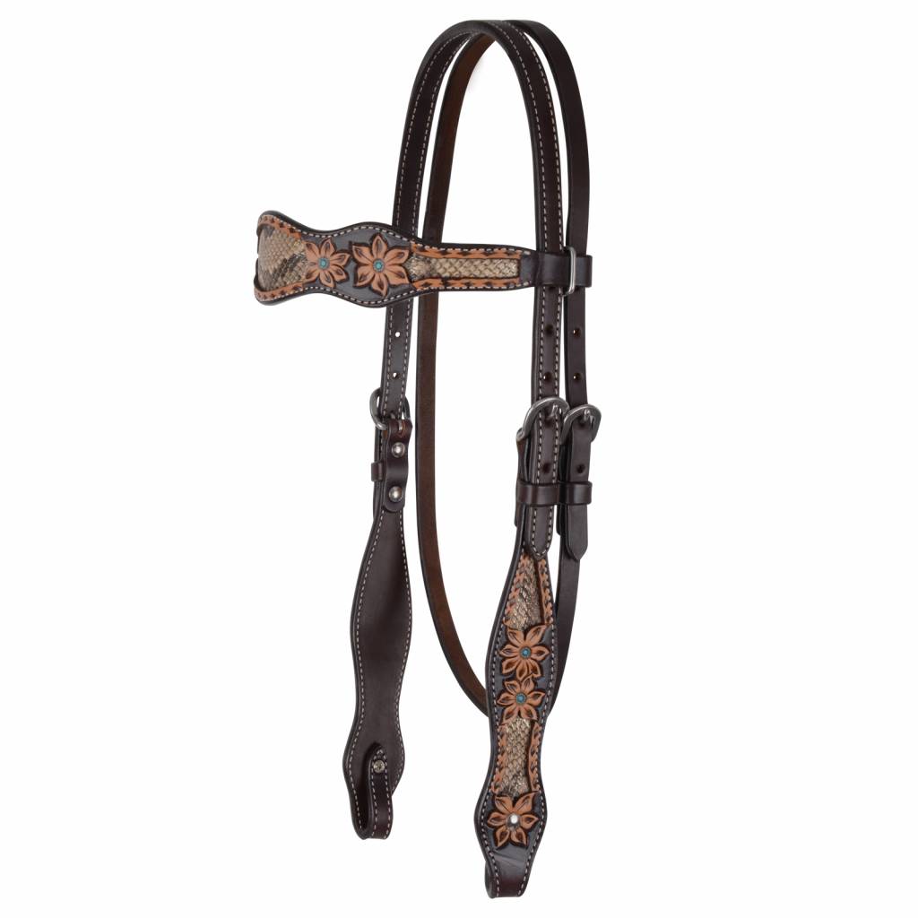 Circle Y Python Pass Browband Headstall