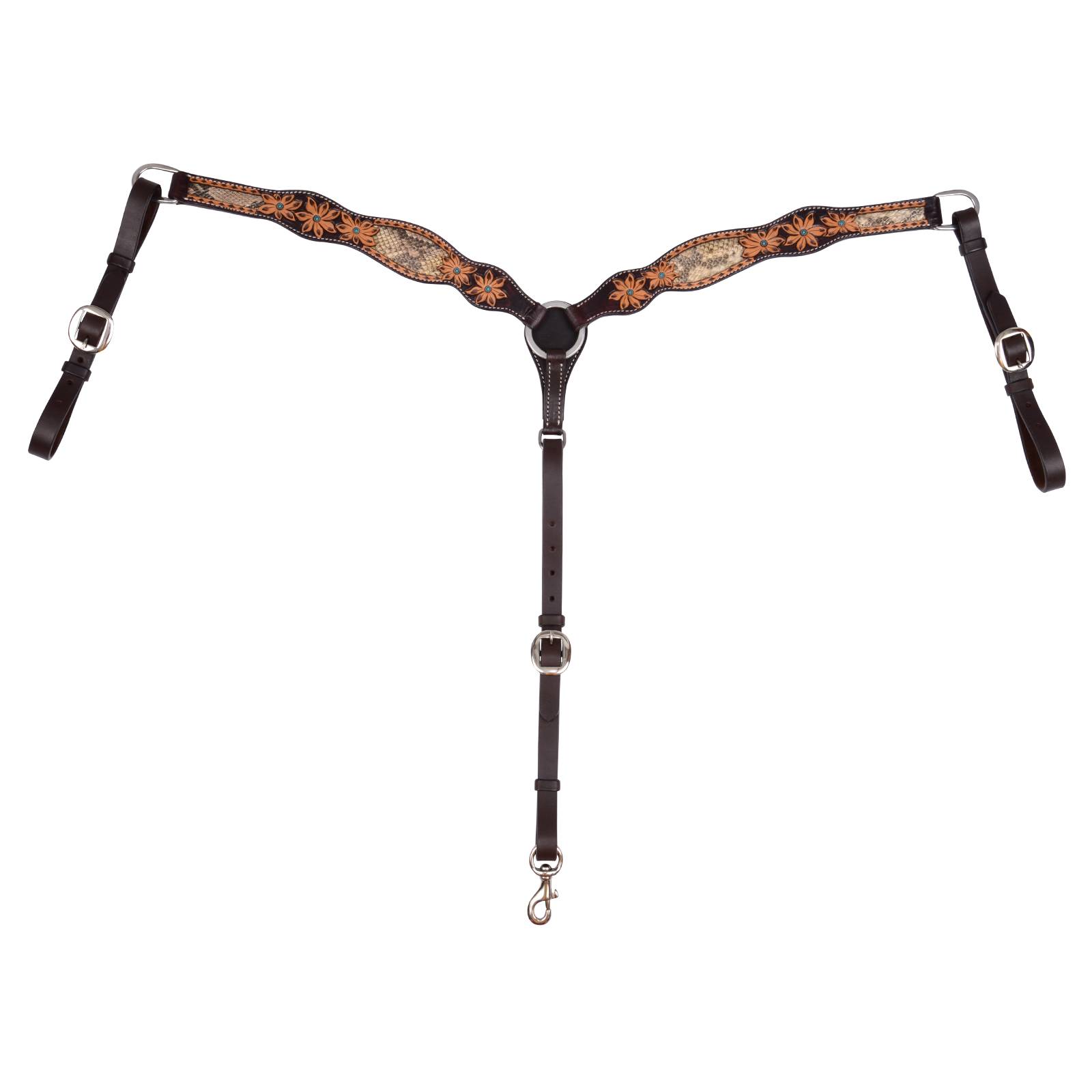 Circle Y Python Pass Breast Collar