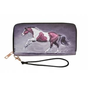 AWST International Paint Horse Clutch Wallet