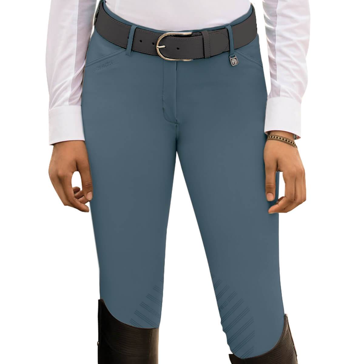 Romfh Ladies Sarafina Knee Patch Euroseat Breeches - Fog