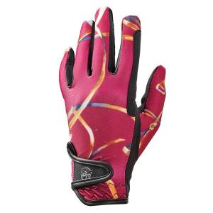 Ovation Ladies Cool Rider Gloves - Orchid Vintage Rein - Small (6-6.5)