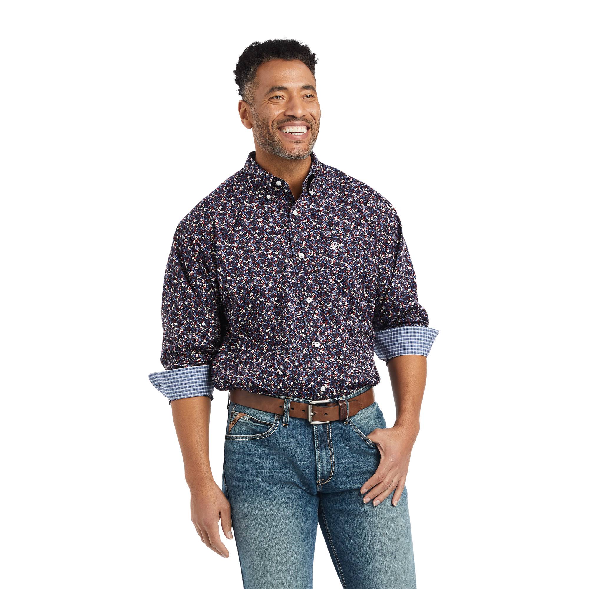 Ariat Mens Wrinkle Free Elliott Classic Fit Shirt