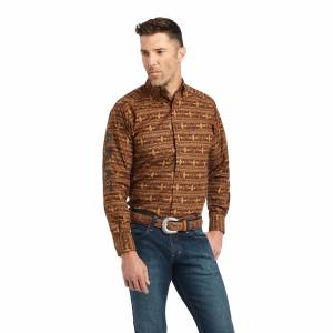 Ariat Mens Team Colter Fitted Stretch Shirt