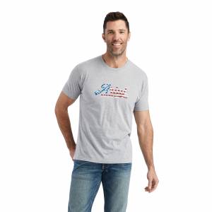 Ariat Mens Script Flag Graphic T-Shirt