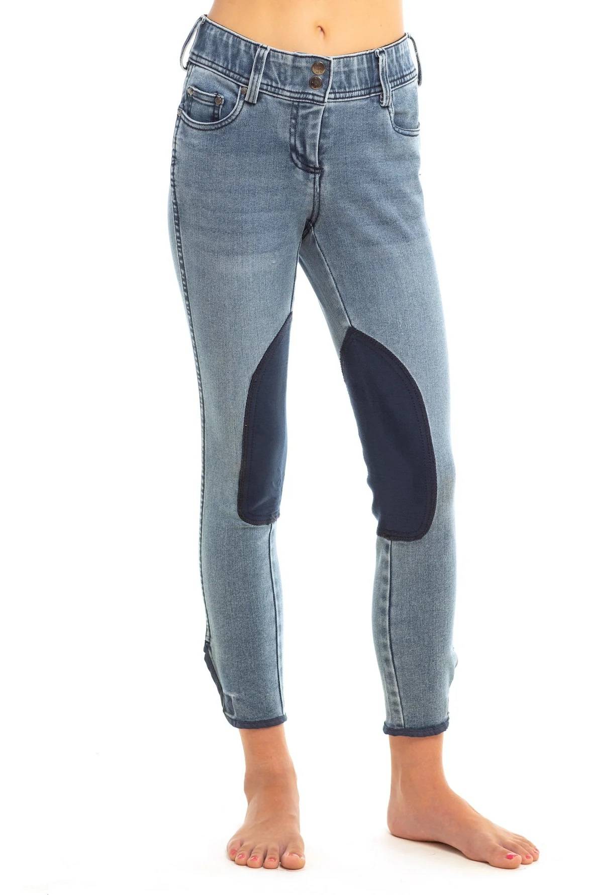 Goode Rider Girls Equestrian Knee Patch Jeans