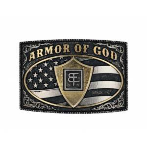 Montana Silversmiths Armor of God Warrior Belt Buckle