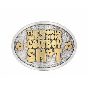 Montana Silversmiths World Needs More Cowboy Sh*t Belt Buckle