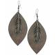 Montana Silversmiths Natured Feather Soft Textured Earrings