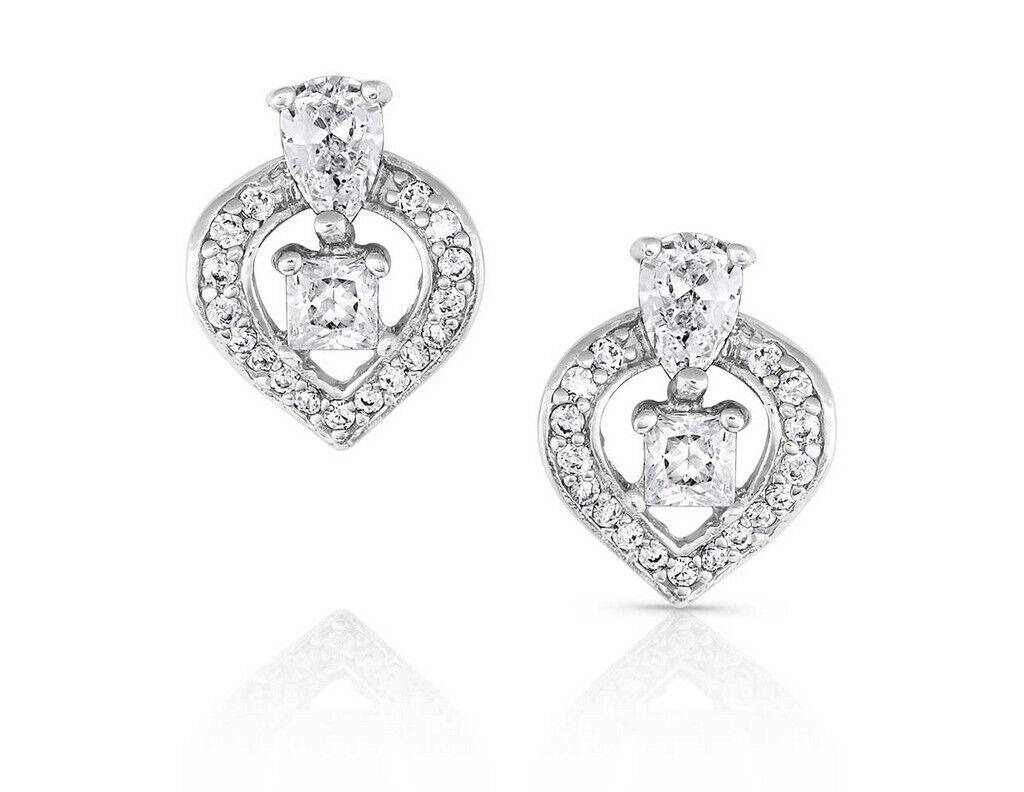 Montana Silversmiths Touch of Crystal Brilllance Post Earrings
