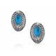 Montana Silversmiths Turquoise Cameo Post Earrings