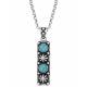 Montana Silversmiths Starlight Starbrite Turquoise Stone Silver Necklace