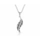 Montana Silversmiths All About The Curve Feather Necklace