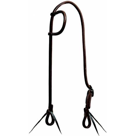 Mustang Slip Ear Headstall Single Stainless Steel Cart Buckle with Tie Ends