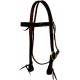 Mustang Browband Headstall Single Solid Brass Buckle w/Tie Ends