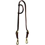 Mustang Slip Ear Headstall Double Solid Brass Buckles w/Snap Ends