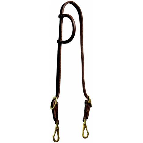 Mustang Slip Ear Headstall Double Solid Brass Buckles with Snap Ends