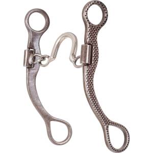 Classic Equine Rasp Straight Shank Bit with Ported Chain