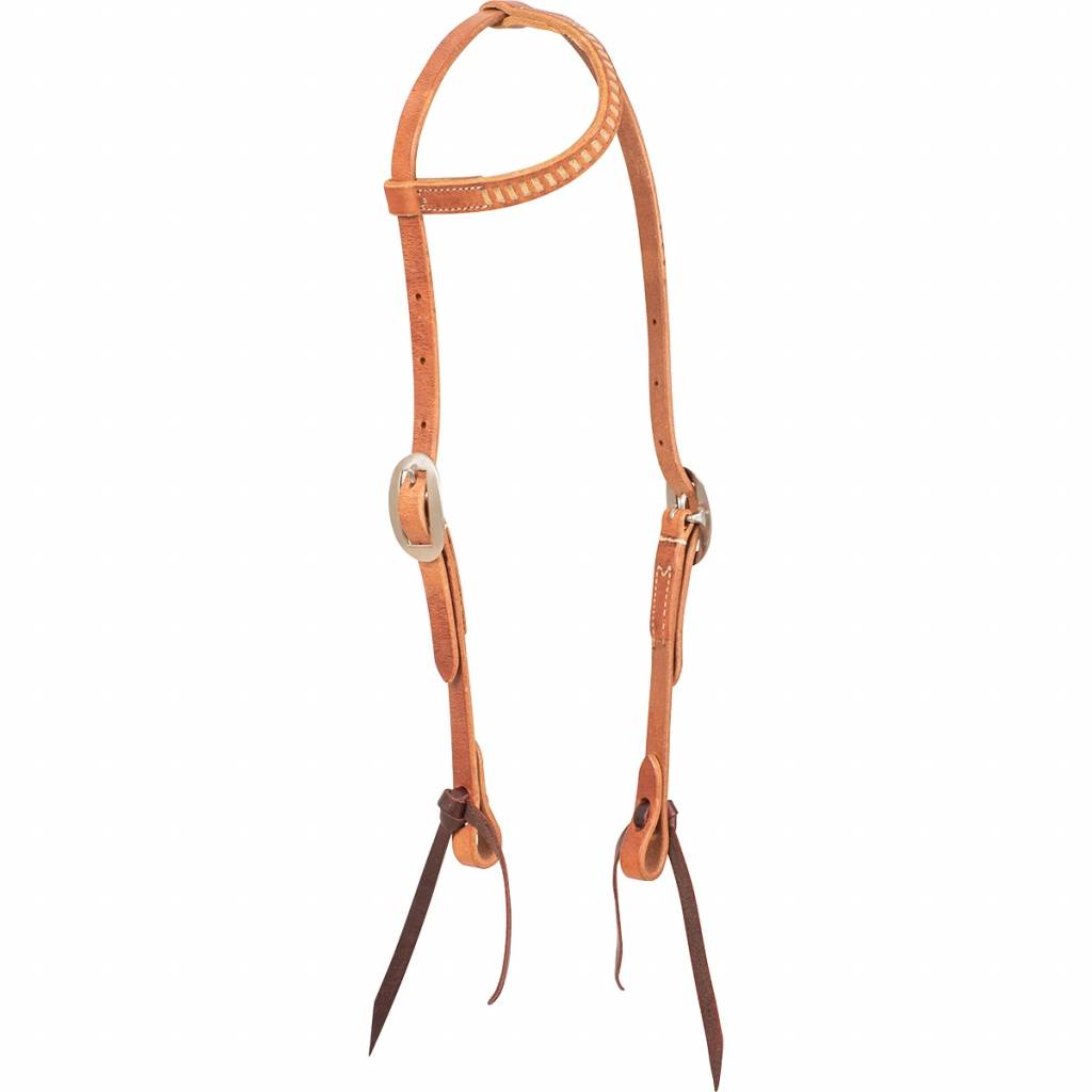 Martin Saddlery Rawhide Laced Slip Ear Harness Headstall