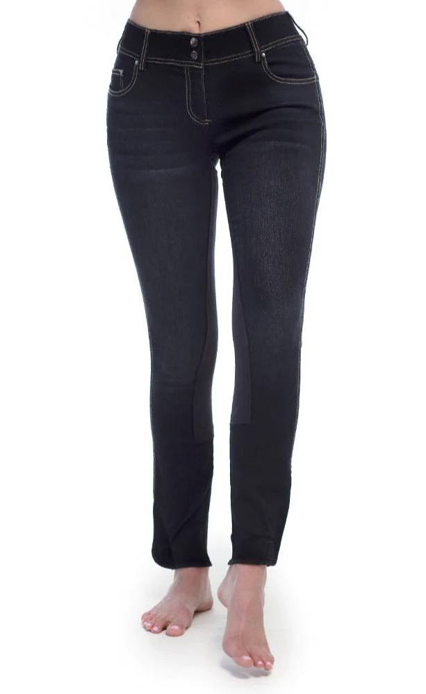 Goode Rider Ladies Equestrian Full Seat Mid Rise Jean Breeches